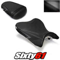 Suzuki Gsxr 600 750 Seat Cover 2008 2009 2010 Front Rear Black Luimoto Carbon
