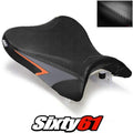 Suzuki Gsxr 600 750 Seat Cover 2008 2009 2010 Black Orange Edge Luimoto Carbon
