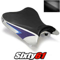 Suzuki Gsxr 600 750 Seat Cover 2008 2009 2010 Dark Blue Edge Luimoto Carbon