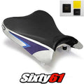 Suzuki Gsxr 600 750 Seat Cover with Gel 2008 2009 2010 Dark Blue Luimoto Carbon