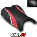 Suzuki Gsxr 600 750 Seat Cover 2006 2007 Front Red Luimoto Carbon Fiber