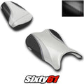 Suzuki Gsxr 600 750 Seat Cover 2006 2007 Front Rear White Luimoto Carbon Fiber