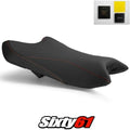 Kawasaki Ninja ZX6R Seat Cover and Gel 2019-2026 Black Orange Luimoto Tec-Grip