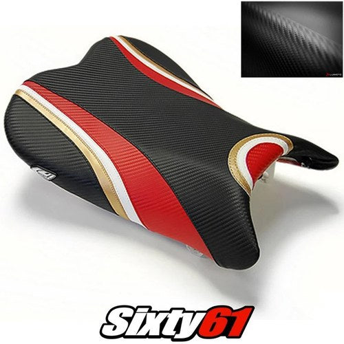 Suzuki Gsxr 600 750 Seat Cover 2006 2007 Front Black Red Luimoto Carbon