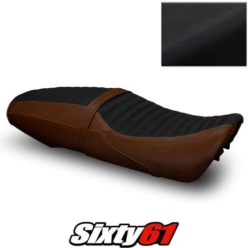 Yamaha XSR900 Seat Cover and Gel 2016-2020 2021 Vintage Dark Brown Luimoto Suede