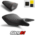 Yamaha R25 Seat Covers and Gel 2014-2019 2020 Black Red Luimoto Tec-Grip Carbon
