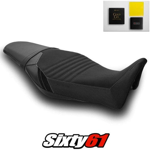Yamaha MT09 Seat Cover and Gel 2021 2022 2023 Black Luimoto Tec-Grip Suede