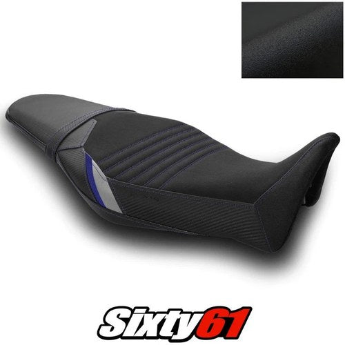 Yamaha MT09 Seat Cover 2021 2022 2023 Black Blue Luimoto Tec-Grip Suede