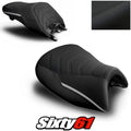 BMW K1600GT Seat Cover 2010-2026 Front Rear Black Silver Luimoto Tec-Grip Suede