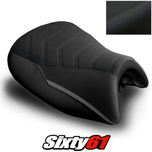 BMW K1600GT Seat Cover 2010-2024 2025 2026 Front Black Luimoto Tec-Grip Suede
