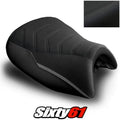 BMW K1600GT Seat Cover 2010-2024 2025 2026 Front Black Luimoto Tec-Grip Suede