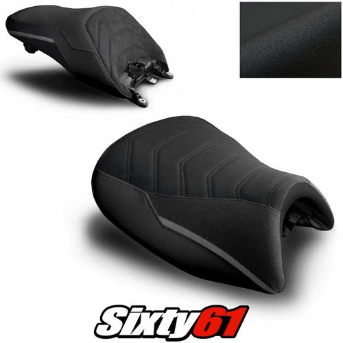 BMW K1600GT Seat Cover 2010-2025 2026 Front Rear Black Luimoto Tec-Grip Suede