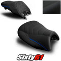 BMW K1600GT Seat Cover 2010-2026 Front Rear Black Blue Luimoto Tec-Grip Suede