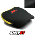 Suzuki TL1000R Seat Cover 1998-2003 Front Yellow Red Logo Luimoto Tec-Grip Suede