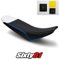 Suzuki DRZ400 Seat Cover and Gel 2000-2018 2019 2020 Black Blue Luimoto Carbon
