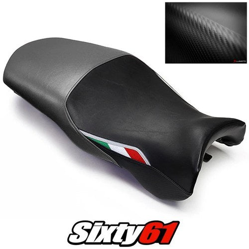 Ducati Supersport Seat Cover 1999-2006 2007 Front Silver Black Luimoto Carbon