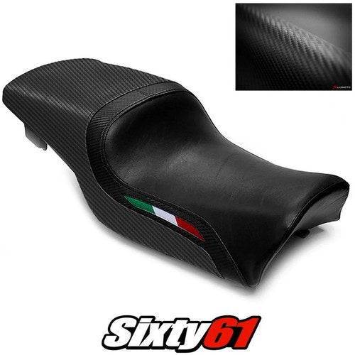 Ducati Supersport Seat Cover 1991-1995 1996 1997 1998 Front Black Luimoto Carbon