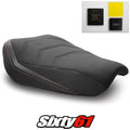 KTM 1290 Super Duke R Seat Cover and Gel 2020-2023 Black Luimoto Tec-Grip Suede