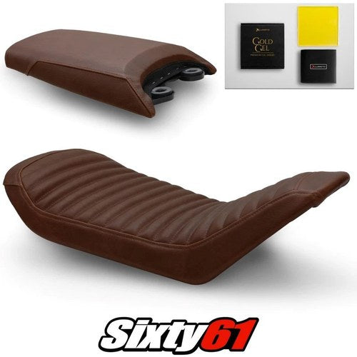 Husqvarna Svartpilen 701 Seat Covers Gel 2018-2023 Vintage Dark Luimoto Leather