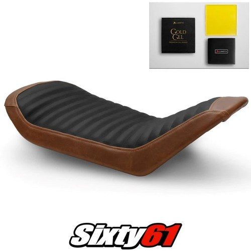 Husqvarna Svartpilen 701 Seat Cover Gel 2018-2023 Vintage Brown Luimoto Suede