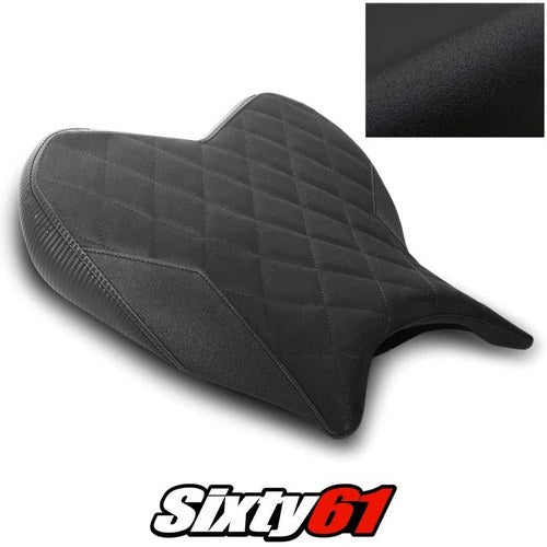 Yamaha R7 Seat Cover 2021 2022 2023 2024 2025 Front Black Luimoto Tec-Grip Suede