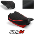 Ducati Panigale V4R Seat Covers 2019-2021 Front Black Luimoto Tec-Grip Suede