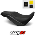 Suzuki V-Strom 650 Seat Cover and Gel 2017-2024 Black Yellow Luimoto Tec-Grip