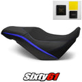 Suzuki V-Strom 650 Seat Cover and Gel 2017-2023 2024 Black Blue Luimoto Tec-Grip