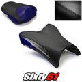 Yamaha FZ1 Seat Covers 2006-2012 2013 2014 2015 2016 Dark Blue Luimoto Carbon