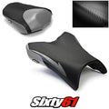 Yamaha FZ1 Seat Covers 2006-2011 2012 2013 2014 2015 2016 Silver Luimoto Carbon