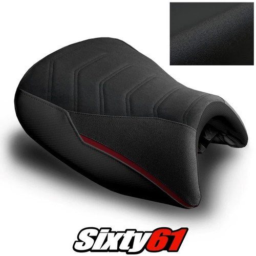 BMW K1600GT Seat Cover 2010-2024 2025 2026 Black Red Luimoto Tec-Grip Suede