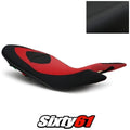 Ducati Hypermotard Seat Cover 2013-2017 2018 Red Luimoto Tec-Grip Suede Carbon