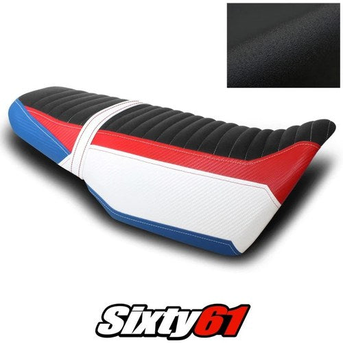 Honda Grom Seat Cover 2021-2025 White Blue Red Luimoto Tec-Grip Suede Carbon