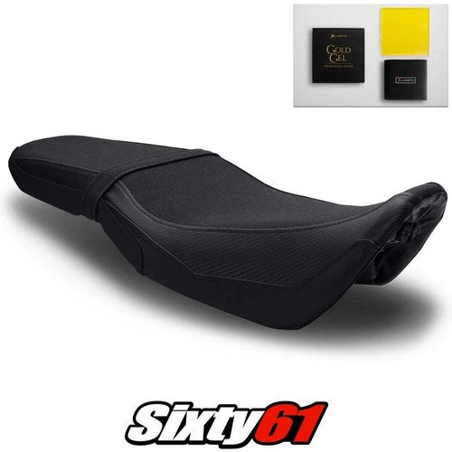 Honda Grom Seat Cover and Gel 2016-2018 2019 2020 Black Luimoto Tec-Grip Carbon