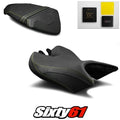 Triumph Speed Triple Seat Covers and Gel 2016-2020 2021 Black Luimoto Tec-grip