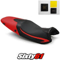 Triumph Speed Triple Seat Cover and Gel 2008 2009 2010 Black Red Luimoto Carbon
