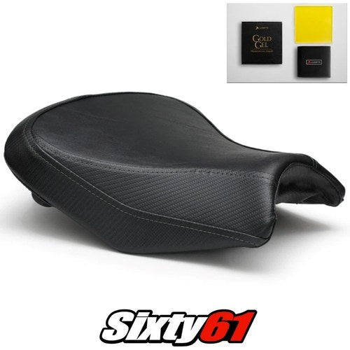 Kawasaki Ninja 650 Seat Cover and Gel 2017-2024 2025 2026 Black Luimoto Carbon