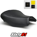 Kawasaki Ninja 650 Seat Cover and Gel 2017-2024 2025 2026 Black Luimoto Carbon