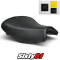 Kawasaki Ninja 650 Seat Cover and Gel 2017-2025 2026 Black Green Luimoto Carbon