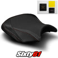 Kawasaki Ninja 650 Seat Cover and Gel 2017-2025 2026 Black Red Luimoto Tec-Grip