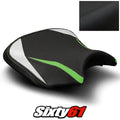 Kawasaki Ninja 650 Seat Cover 2017-2023 2024 2025 2026 White Luimoto Tec-Grip