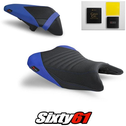 Kawasaki Ninja 400 Seat Covers and Gel 2018-2021 2022 2023 Blue Luimoto Tec-Grip