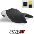 Kawasaki Ninja 400 Seat Cover and Gel 2018-2021 2022 2023 White Luimoto Tec-Grip