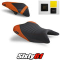 Kawasaki Ninja 400 Seat Covers and Gel 2018-2022 2023 Orange Luimoto Tec-Grip
