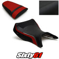 Kawasaki Ninja ZX12R Seat Covers 2000-2003 2004 2005 2006 Red Luimoto Tec-Grip