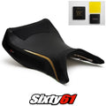 Kawasaki Ninja ZX12R Seat Cover and Gel 2000-2006 Black Gold Luimoto Tec-Grip