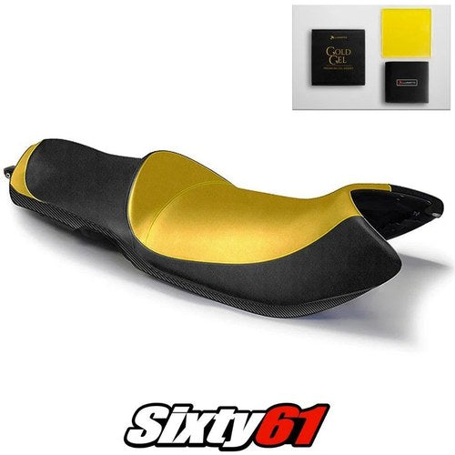 Can-Am Spyder RS Seat Cover and Gel 2007-2014 2015 2016 Yellow Luimoto Carbon