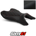 Yamaha MT-07 Seat Cover 2018-2022 2023 2024 Black Red Luimoto Tec-Grip Suede