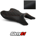 Yamaha MT-07 Seat Cover 2018-2022 2023 2024 Black Orange Luimoto Tec-Grip Suede
