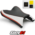 Yamaha FZ8 Fazer 8 Seat Cover and Gel 2010-2015 2016 White Red Luimoto Carbon